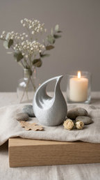 Mini Urne Tropfen | Für einen Teil der Asche | Erinnerungsstück für Zuhause