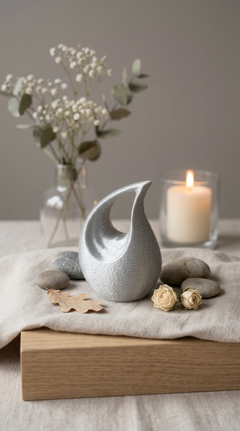 Mini Urne Tropfen | Für einen Teil der Asche | Erinnerungsstück für Zuhause