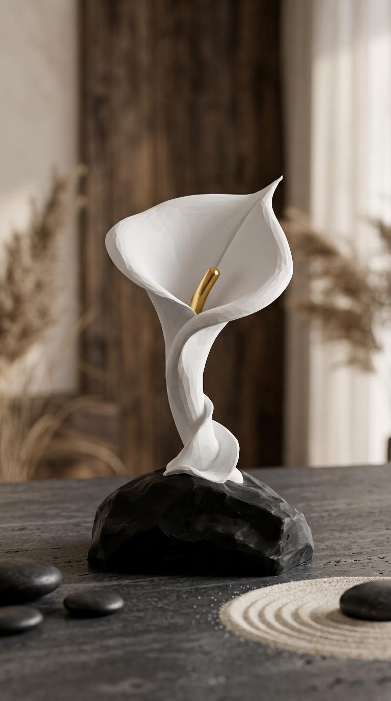 Calla Mini Urne | Für einen Teil der Asche | Erinnerungsstück für Zuhause